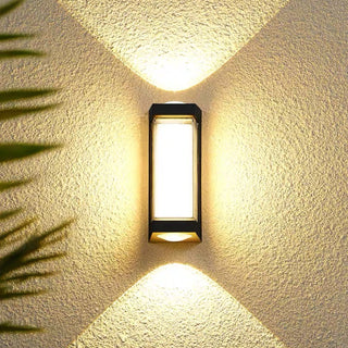 Outdoor Simple Box Double Head Wall Lamp,2 Colors