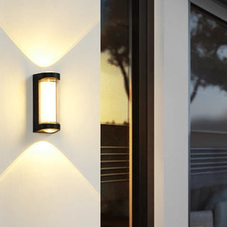 Outdoor Simple Box Double Head Wall Lamp,2 Colors