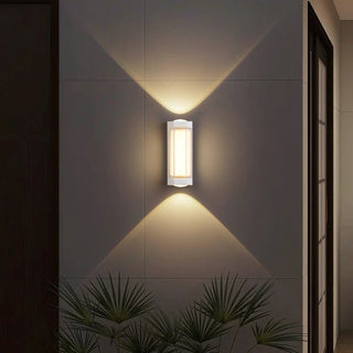 Outdoor Simple Box Double Head Wall Lamp,2 Colors