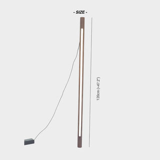 Minimalist Linear Floor Lamp, Wood/Acrylic, Living Room