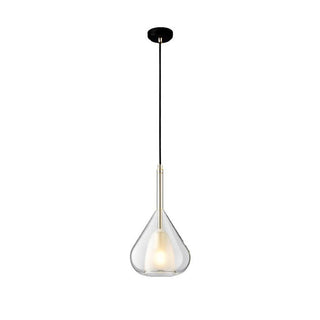 Simple Water Drop Glass Pendant Lamp, 3 Colors, Kitchen Island/Bedside