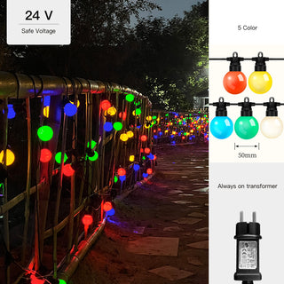 Outdoor Bubble Ball String Lights