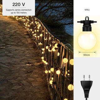 Outdoor Bubble Ball String Lights