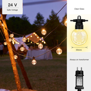 Outdoor Bubble Ball String Lights