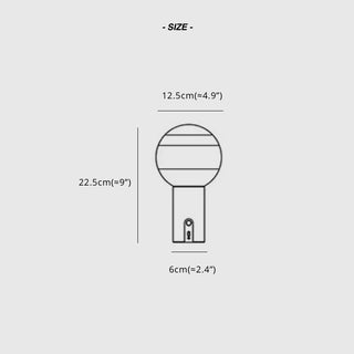 Dipping Portable Glass Ball Table Lamp，USB Charging Model