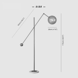 Luxury Glasss Floor Lamp Bedside Standing Lamp