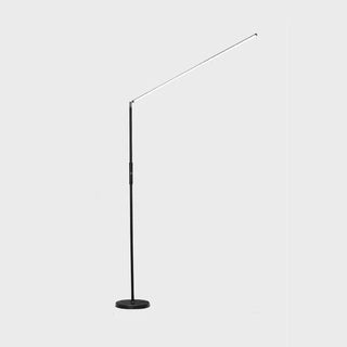 Minimalistic Linear Floor Lamp, Metal, Black/White