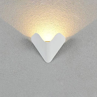 Minimalist Triangle Metal Outdoor Wall Lamp, Balck/White