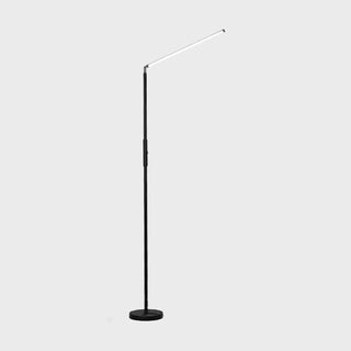 Minimalistic Linear Floor Lamp, Metal, Black/White