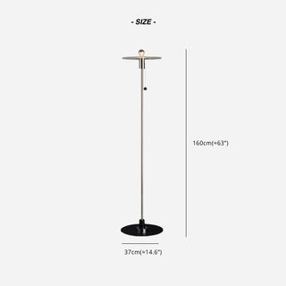 Vintage Minimalist Transparent Flying UFO Floor Lamp, Bedroom/Living room