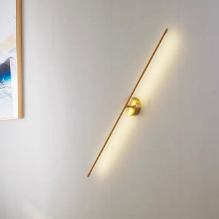 Levin Exquisite Light Beam Linear Metal Wall Mount Lamps, Gold,2 Style