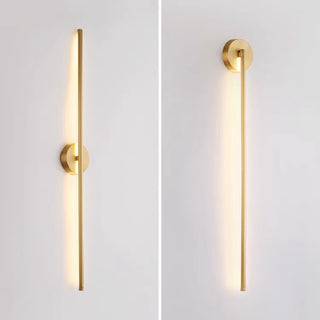 Levin Exquisite Light Beam Linear Metal Wall Mount Lamps, Gold,2 Style