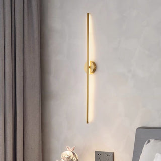 Levin Exquisite Light Beam Linear Metal Wall Mount Lamps, Gold,2 Style