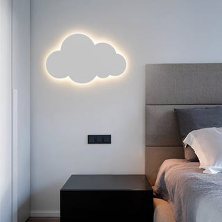 “A Cloud” Simple Cloud Wall Lamp, White/Blue/Pink