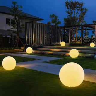 LED Neon Color Sphere Shape PVC Floor Lamp Remote Control