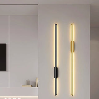 Simple Line Wall Lamp, Bedroom/Living room, Black/Gold