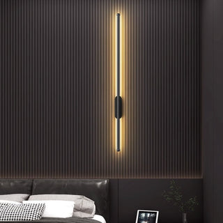 Simple Line Wall Lamp, Bedroom/Living room, Black/Gold