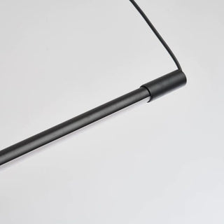 Minimalist Linear Pendant Light Black , Living Room