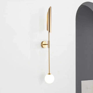 Modern LED Golden Simple Shovel Shape Wall Lamp Metal/Glass Warm White