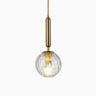 Water Ripple Glass Ball Pendant Light, 2 Colors