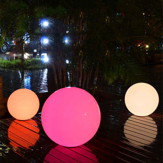 LED Neon Color Sphere Shape PVC Floor Lamp Remote Control