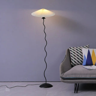 Danish Retro Pleated Umbrella Floor Lamp,3 Color