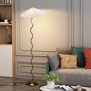 Danish Retro Pleated Umbrella Floor Lamp,3 Color