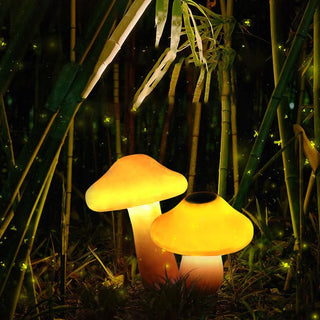 Mushroom Solar Outdoor Ground Light, S/M/L