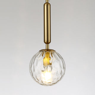 Water Ripple Glass Ball Pendant Light, 2 Colors