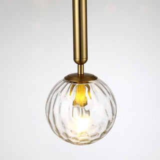 Water Ripple Glass Ball Pendant Light, 2 Colors