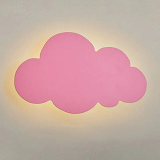 “A Cloud” Simple Cloud Wall Lamp, White/Blue/Pink