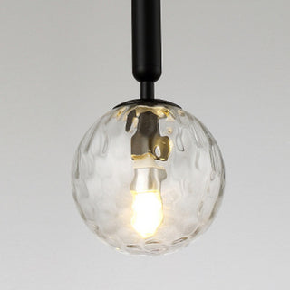 Water Ripple Glass Ball Pendant Light, 2 Colors