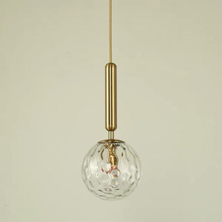 Water Ripple Glass Ball Pendant Light, 2 Colors