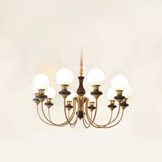 Pure Copper Walnut Chandelier, 5 Styles