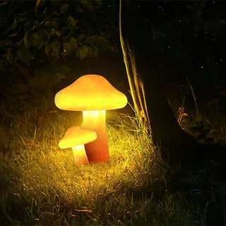 Mushroom Solar Outdoor Ground Light, S/M/L