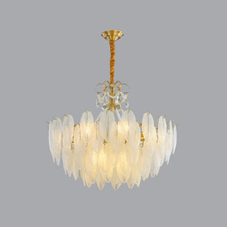 Krislynn Elegant Pearl/Glass/Metal Chandelier, White