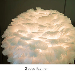 Feather Table Lamp Tripot, 4 Color