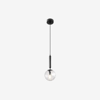 Water Ripple Glass Ball Pendant Light, 2 Colors