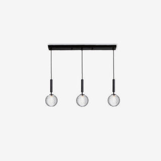 Water Ripple Glass Ball Pendant Light, 2 Colors