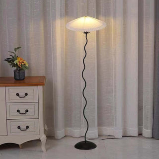 Danish Retro Pleated Umbrella Floor Lamp,3 Color