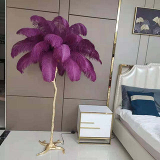 Feather Floor Lamp,H80/180CM