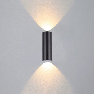 Outdoor Wall Lamp Double-headed, Metal & Glass