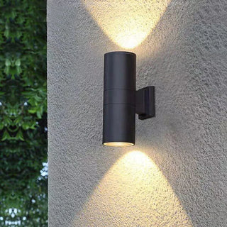 Outdoor Wall Lamp Double-headed, Metal & Glass