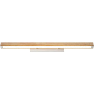 Minimalist Linear Wood Vanity Wall Lamp, Bathroom