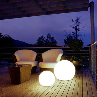 LED Neon Color Sphere Shape PVC Floor Lamp Remote Control