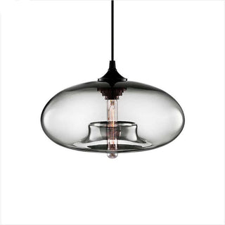 Futuristic Glass Flying Saucer Pendant Light, 6 Color