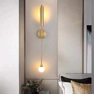 Modern LED Golden Simple Shovel Shape Wall Lamp Metal/Glass Warm White