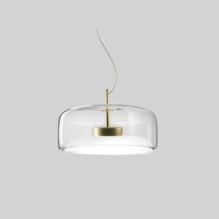 Simple Glass Pendant Light, Clear/Smoked/Amber