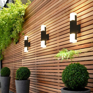 Outdoor Waterproof Wall Lamp, Steady/Sensor Lights, 4 Styles