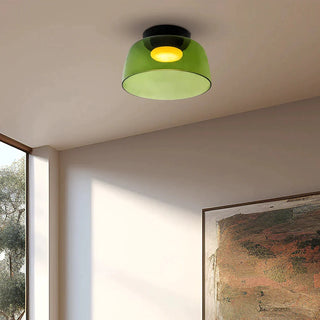 Modern Simple Bowl-shaped Creative Glass Flush Mount Ceiling Light